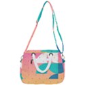 Abstract Geometric Bauhaus Polka Dots Retro Memphis Art Rope Handles Shoulder Strap Bag View3