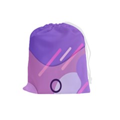 Colorful Labstract Wallpaper Theme Drawstring Pouch (large)