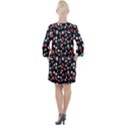 Flowers Pattern Floral Antique Floral Nature Flower Graphic Open Neck Shift Dress View2