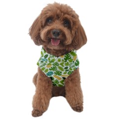 Leaves Tropical Background Pattern Green Botanical Texture Nature Foliage Dog Sweater by Maspions