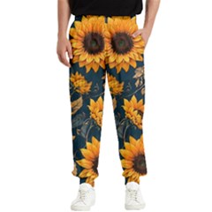 Flowers Pattern Spring Bloom Blossom Rose Nature Flora Floral Plant Men s Elastic Waist Pants by Maspions