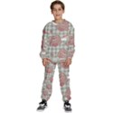 Bear Cartoon Pattern Strawberry Rainbow Nature Animal Cute Design Kids  Sweatshirt set View1