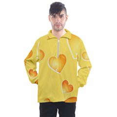 Cheese Texture, Macro, Food Textures, Slices Of Cheese Men s Half Zip Pullover