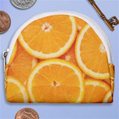 Oranges Textures, Close-up, Tropical Fruits, Citrus Fruits, Fruits Horseshoe Style Canvas Pouch