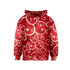 Patterns, Corazones, Texture, Red, Kids  Pullover Hoodie