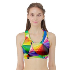 Bring Colors To Your Day Sports Bra With Border