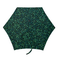 Squares Cubism Geometric Background Mini Folding Umbrellas