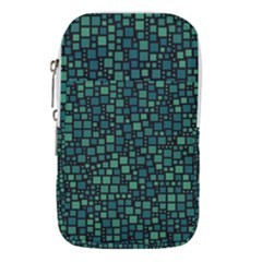 Squares Cubism Geometric Background Waist Pouch (small)