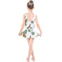 Nasturtium Flowers Plant Leaves Kids  Skater Dress Swimsuit View2