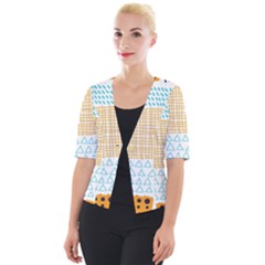 Premium Quality Elegant Orange Cropped Button Cardigan