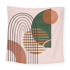 Line Forms Art Drawing Background Square Tapestry (large) by Maspions
