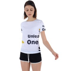 Sacral Chakra s Mantra 1 Back Circle Cutout Sports T-shirt by artameybodi