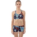 Fractal Triangle Geometric Abstract Pattern Back Web Gym Set View1