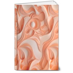 Peach Fuzz Elegant Print Abstract Design 8  X 10  Hardcover Notebook by dflcprintsclothing
