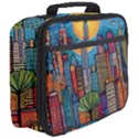 City New York Nyc Skyscraper Skyline Downtown Night Business Urban Travel Landmark Building Architec Full Print Lunch Bag View3