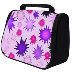 Inks Drops Black Paint Design Full Print Travel Pouch (big) by Hannah976