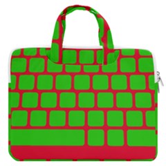 Keyboard Keys Computer Input Pc Macbook Pro 15  Double Pocket Laptop Bag  by Ravend