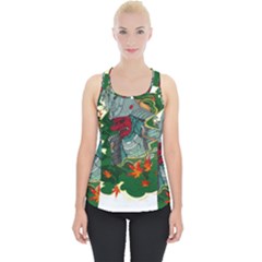 Armor Japan Maple Leaves Samurai Mask Cut Piece Up Tank Top by Ndabl3x