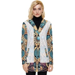 Pattern 1 Muster 7 600dpi 12000 Matt Button Up Hooded Coat 