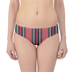 Altrosa Rosa Grau Streifen Hipster Bikini Bottoms by 2607694c