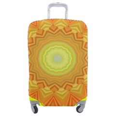Sunshine Sunny Sun Abstract Yellow Luggage Cover (medium) by Ravend