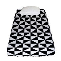Triangle-pattern-simple-triangular Fitted Sheet (single Size) by Ket1n9