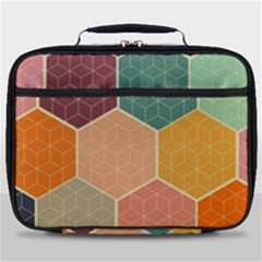 Hexagonal Pattern Vector Full Print Lunch Bag