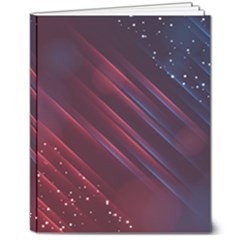 Illustrations Space Purple 8  X 10  Softcover Notebook