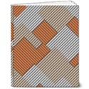 Abstract Pattern Line Art Design Decoration 8  x 10  Hardcover Notebook View1
