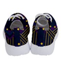 Line Square Pattern Violet Blue Yellow Design Running Shoes View4