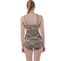 Retro Postage Seamless Pattern Boyleg Tankini Set  View2