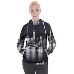 Nyc New York Skyline City Buildings Women s Hooded Pullover by Loisa77