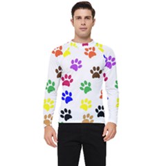 Pawprints Paw Prints Paw Animal Men s Long Sleeve Rash Guard by Apen