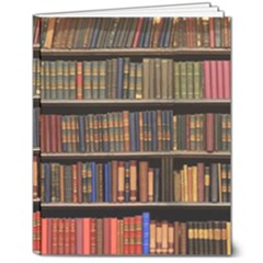 Library Book 8  X 10  Softcover Notebook