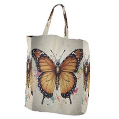 Butterflies Of Motivation Giant Grocery Tote by customfabrics