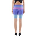 Pastel Colour, Blue, Lilac, Orange, Pastel, Pink, Romance Yoga Cropped Leggings View2