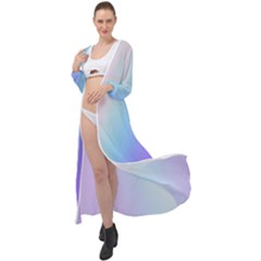 Pastel Rainbow, Color Maxi Chiffon Beach Wrap by kyorashop23