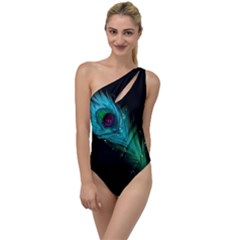 Shree Krishna, Feather, Lord, Rainbows To One Side Swimsuit by kyorashop23