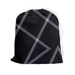 Stripes, Zigzag, Surface, Pattern, Drawstring Pouch (2xl)