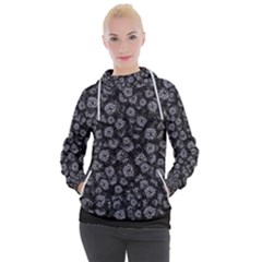 Whimsy Beasts Print Pattern Design Women s Hooded Pullover by dflcprintsclothing