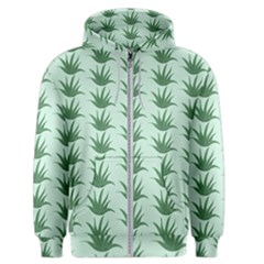 Aloe Plants Pattern Scrapbook Men s Zipper Hoodie by anzea