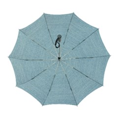 Blue Denim Texture, Macro Automatic Folding Umbrella With Case (large) by kyorashop23