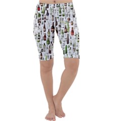 Bottle Chic Print Patterns Cropped Leggings 