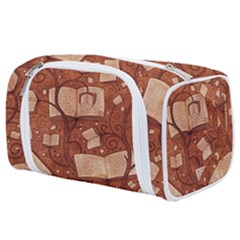 Retro Education Texture, Creative Education Background Toiletries Pouch