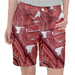 Monument State History Museum Building Women s Pocket Shorts by Apenda
