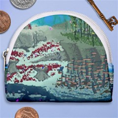 The Overworld Aurora Subnautica Horseshoe Style Canvas Pouch by Bedest