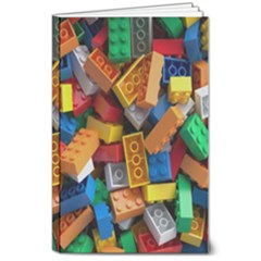 Lego, Toy Block, Colorfulness 8  X 10  Softcover Notebook