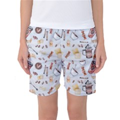 Coffee Mania Caffeine Women s Basketball Shorts by Bedest