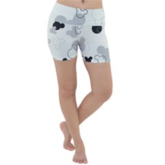 Mickey Mouse, Black, Classic, Cute, Disne Lightweight Velour Yoga Shorts by kyorashop23