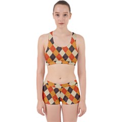 Halloween Argyle Pattern  Work It Out Gym Set by Safari